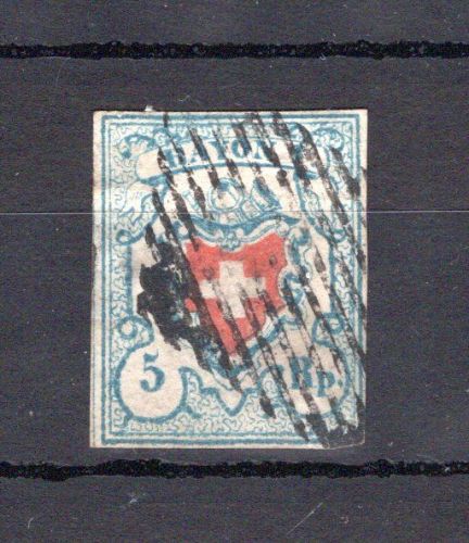 Schweiz MiNr. 9 II gestempelt