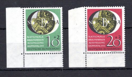 Bund MiNr. 141-142 postfrisch Eckrand ul