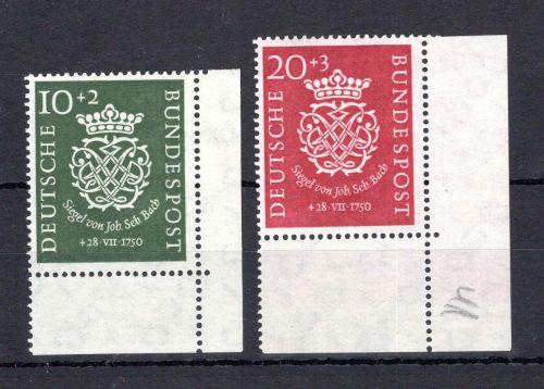 Bund MiNr. 121-122 postfrisch Eckrand ur,