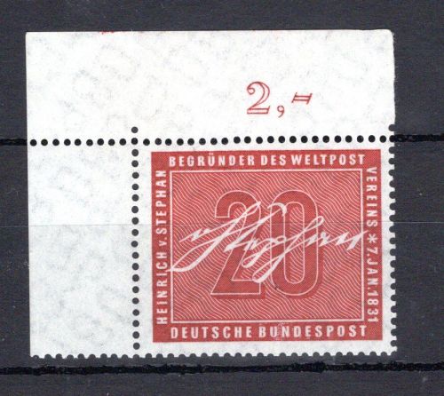 Bund MiNr. 227 Eckrand ol postfrisch