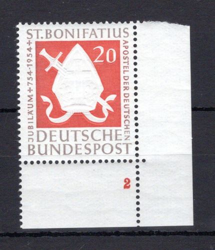 Bund MiNr. 199 Eckrand ur postfrisch Formnummer 2