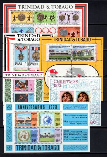 Trinidad & Tobago Lot Blöcke/ Kleinbögen postfrisch