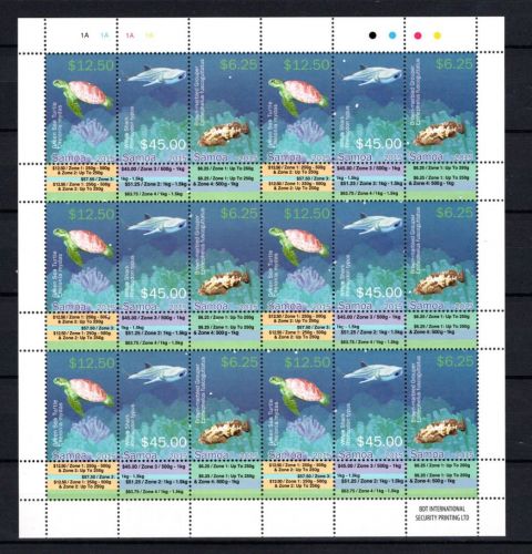 Samoa MiNr. 1230-1232 Meerestiere - kompletter Bogen, postfrisch Tiere