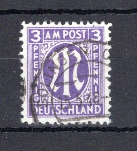 Bi-Zone MiNr. 17 b Cz gestempelt geprüft Hettler