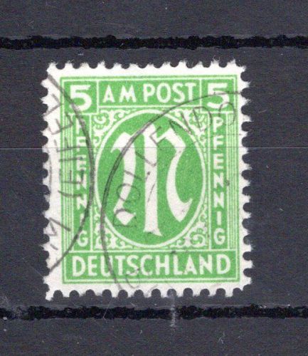 Bi-Zone MiNr. 19 Dz gestempelt geprüft Hettler