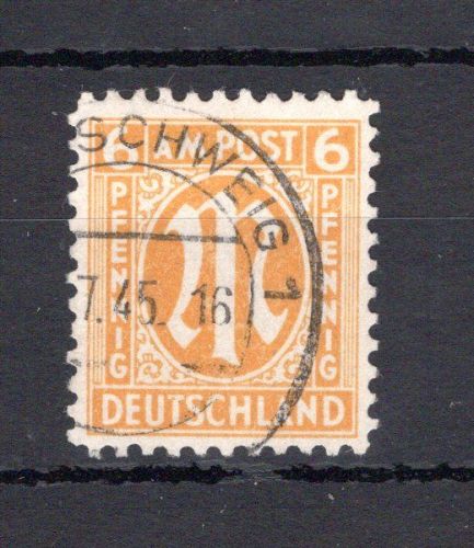 Bi-Zone MiNr. 20 Ax gestempelt geprüft Hettler