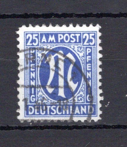 Bi-Zone MiNr. 28 Cz gestempelt geprüft Schlegel