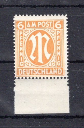 Bi-Zone MiNr. 13 Cz Unterrand postfrisch gefaltet, Fotobefund Hettler