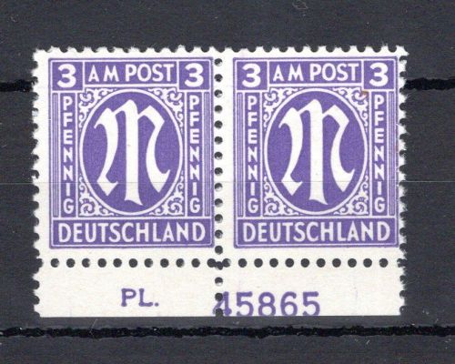 Bi-Zone MiNr. 1 x PL postfrisch ungefaltet