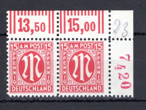 Bi-Zone MiNr. 24 Cz r4 postfrisch ungefaltet