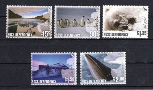 Ross Gebiet MiNr. 94-98 postfrisch Meerestiere / Pinguine Wale Robben