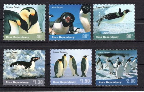 Ross Gebiet MiNr. 72-77 postfrisch Pinguin-Arten