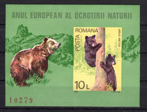 Rumänien MiNr. Block 158 postfrisch Braunbär Wildtiere