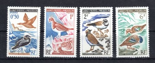 Saint-Pierre und Miquelon MiNr. 398-401 postfrisch Heimische Vögel