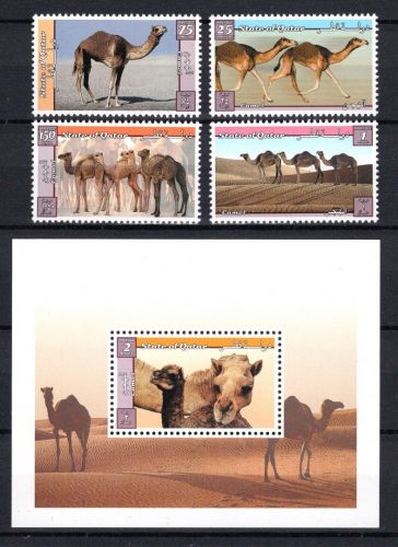 Qatar MiNr. 1140-1143 mit Block 36 postfrisch Heimische Kamele