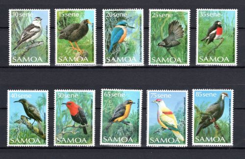 Samoa MiNr. 649-658 postfrisch Heimische Vögel