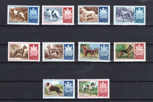 San Marino MiNr. 547-556 postfrisch Hunderassen