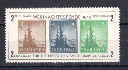 SBZ-Thüringen MiNr. Block 1 x postfrisch Fotoattest Ströh