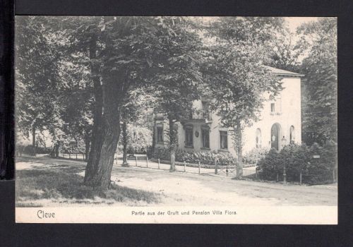 AK Cleve (Kleve) NRW 1906 Partie aus der Gruft, Pension Villa Flora