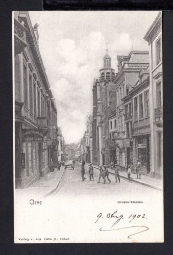 AK Cleve (Kleve) NRW 1902 Grosse Strasse Engros-Lager Siegfried Cosman