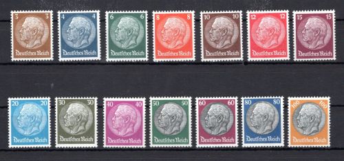 Deutsches Reich MiNr. 482-495 postfrisch Fotoattest Schlegel