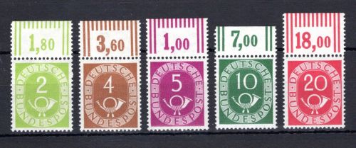Bund MiNr. 123 ff W OR postfrisch