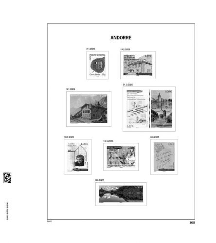 DAVO Andorra (französisch) Vordrucke Luxus 2025 DV1555 Neuware