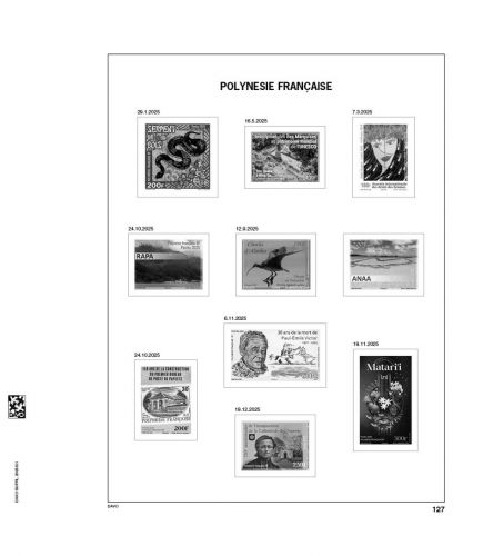 DAVO Französisch Polynesien Vordrucke Luxus 2025 DV3855 Neuware