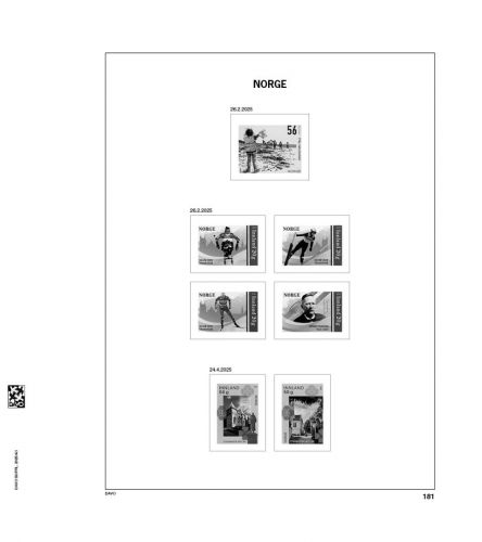 DAVO Norwegen Vordrucke Luxus 2025 DV7055 Neuware