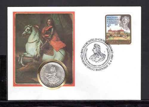 Österreich 1986 Numisbrief 25 Schilling Eugen von Savoyen