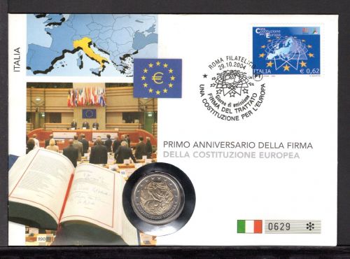 Italien 2006 Numisbrief 2 Euro Olympische Spiele 2006 Turin