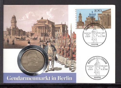 Bund 1996 Numisbrief 20 DDR Mark Schiller Genarmenmarkt Berlin