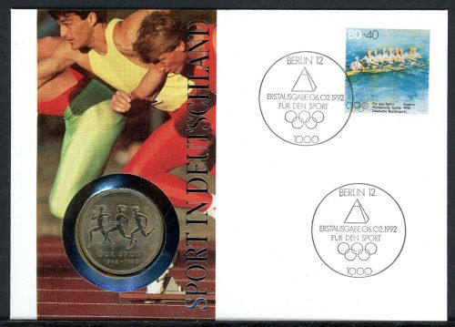 DDR 1992 Numisbrief 10 Mark Sport in Deutschland - Worbes 162