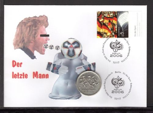 Bund 2006 Numisbrief 10 DDR Mark DDR Sport , Der letzte Mann