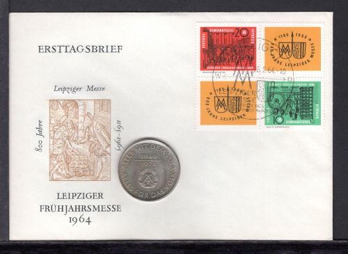 DDR 1964 Numisbrief 10 Mark Alles für das Volk ST