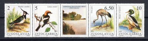 Jugoslawien MiNr. 2464-2466 Zusammendruck postfrisch Heimische Vögel 1991