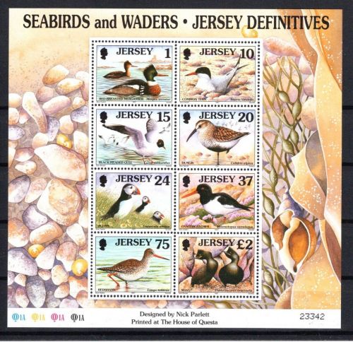Jersey MiNr. Block 15 postfrisch Seevögel und Watvögel 1997
