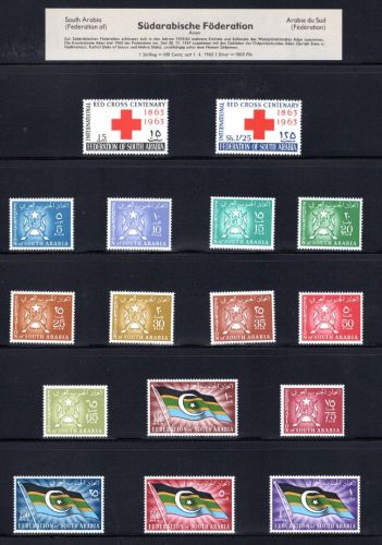 Südarabische Förderation Lot aus 1963-1966 postfrisch