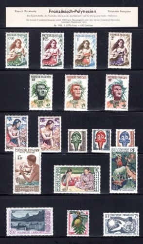 franz. Polynesien Lot aus 1958-1971 postfrisch