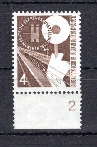 Bund MiNr. 167 postfrisch Formnummer 2, angefaltet