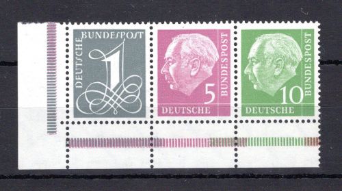 Bund Zusammendruck MiNr. W 18 YII postfrisch ungefaltet