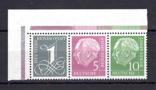 Bund Zusammendruck MiNr. W 18 YII postfrisch ungefaltet