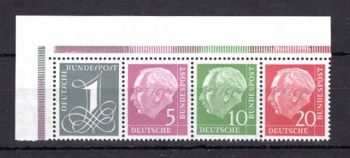 Bund Zusammendruck MiNr. W 18 YII postfrisch ungefaltet