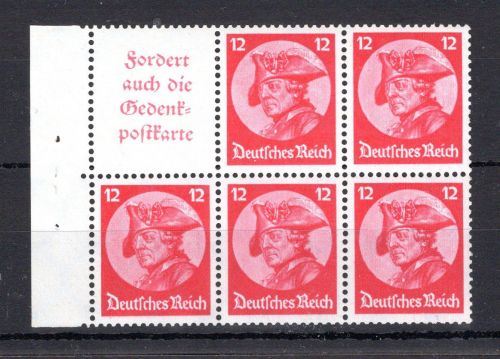 Deutsches Reich Zusammendruck MiNr. H-Blatt 75 B postfrisch ungefaltet