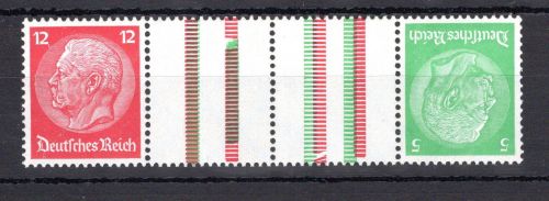 Deutsches Reich Zusammendruck MiNr. KZ 17 postfrisch ungefaltet