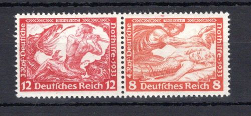 Deutsches Reich Zusammendruck MiNr. W 55 postfrisch ungefaltet