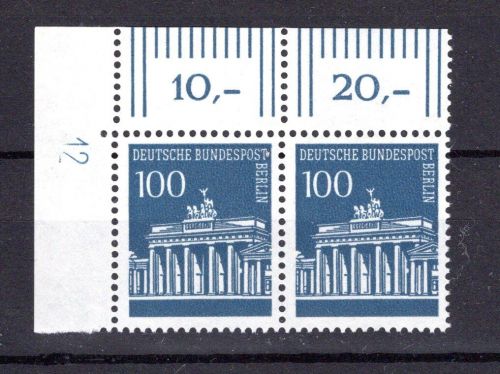 Berlin MiNr. 290 DZ 12 postfrisch waag. Paar, ungefaltet