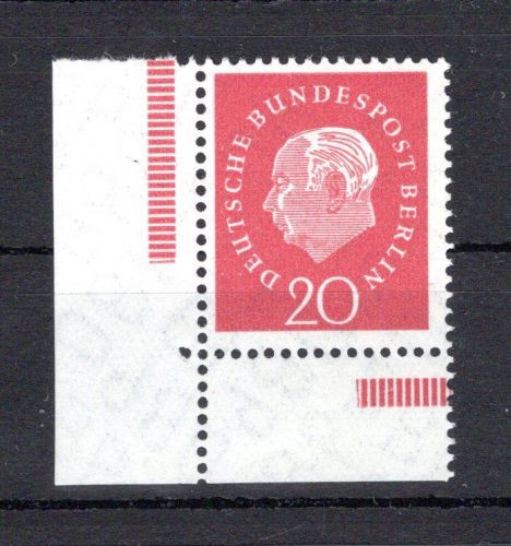 Berlin MiNr. 184 v P postfrisch Eckrand ul, ungefaltet