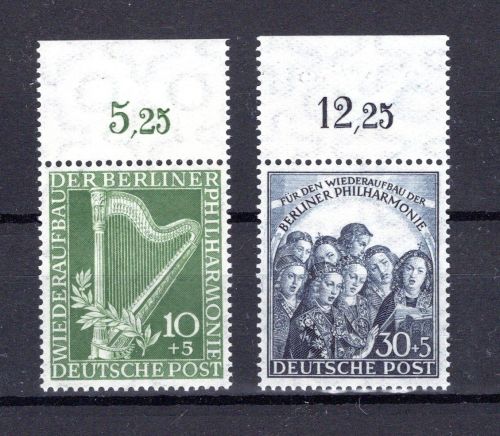 Berlin MiNr. 72-73 Oberrand postfrisch ungefaltet
