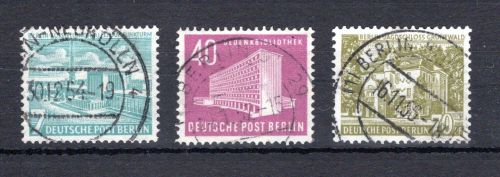 Berlin MiNr. 121-123 Vollstempel
